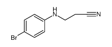 Propanenitrile, 3-[(4-bromophenyl)amino] Structure