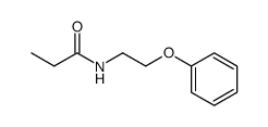 N-(2-phenoxyethyl)propionamide结构式