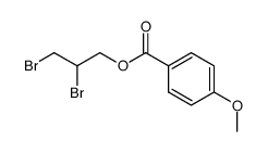 4-methoxy-benzoic acid-(2,3-dibromo-propyl ester) Structure