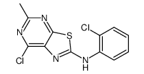 (7-Chloro-5-methyl-thiazolo[5,4-d]pyrimidin-2-yl)-(2-chloro-phenyl)-amine Structure