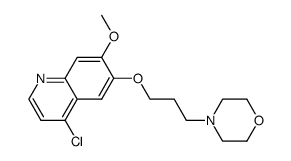 4-chloro-7-methoxy-6-(3-morpholinopropoxy)quinoline Structure