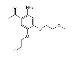 1-(2-amino-4,5-bis(2-methoxyethoxy)phenyl)ethanone结构式