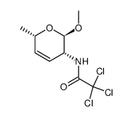 Methyl-2,3,4,6-tetradesoxy-2-trichloracetamido-β-D-erythro-hex-3-enopyranosid Structure