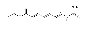 6-semicarbazono-hepta-2t,4t-dienoic acid ethyl ester Structure