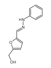 5-hydroxymethyl-furan-2-carbaldehyde-phenylhydrazone结构式