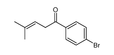 1-(p-bromophenyl)-4-methyl-3-penten-1-one Structure