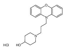 1-(3-Phenoxazin-10-yl-propyl)-piperidin-4-ol; hydrochloride结构式