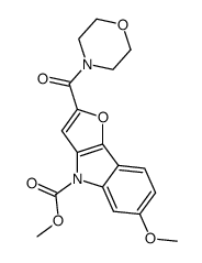 6-Methoxy-2-(morpholine-4-carbonyl)-furo[3,2-b]indole-4-carboxylic acid methyl ester Structure