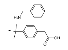 (4-tert-Butyl-phenyl)-acetic acid; compound with benzylamine Structure