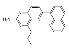 4-n-propyl-6-(quinolin-8-yl)pyrido[3,2-d]pyrimidin-2-ylamine Structure
