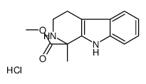 methyl 1-methyl-2,3,4,9-tetrahydropyrido[3,4-b]indole-1-carboxylate,hydrochloride Structure