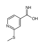 2-methylsulfanylpyridine-4-carboxamide结构式