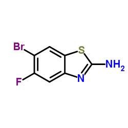 6-bromo-5-fluorobenzo(d)thiazol-2-amine Structure