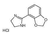 2-(1,3-benzodioxol-4-yl)-4,5-dihydro-1H-imidazole,hydrochloride结构式