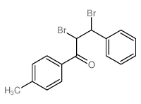 1-Propanone,2,3-dibromo-1-(4-methylphenyl)-3-phenyl- Structure