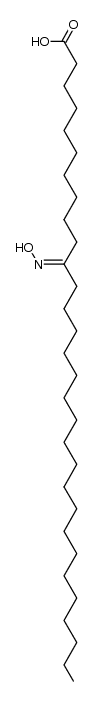 11-hydroxyimino-triacontanoic acid Structure