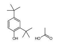 acetic acid,2,4-ditert-butylphenol Structure