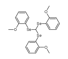 tri(2-methoxyphenylseleno)methane Structure