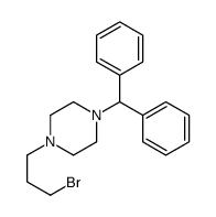 1-benzhydryl-4-(3-bromopropyl)piperazine Structure