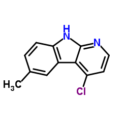 6-Methyl-4-chloro-1-aza-9H-carbazole structure