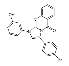 3-(4-bromophenyl)-1-(3-hydroxyphenyl)imidazo[2,1-b]quinazolin-5-one结构式