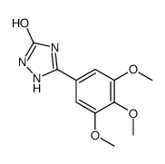 5-(3,4,5-trimethoxyphenyl)-1,2-dihydro-1,2,4-triazol-3-one结构式