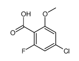 4-chloro-2-fluoro-6-methoxybenzoic acid structure