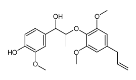 erythro-2-(4-allyl-2,6-dimethoxyphenoxy)-1-(4-hydroxy-3-methoxyphenyl)propan-1-ol Structure