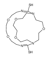 6,9,17,20,25-pentaoxa-1,3,12,14-tetrazabicyclo[12.8.5]heptacosane-2,13-dithione结构式