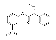 (+)-(S)-m-nitrophenyl α-methoxyphenylacatate结构式