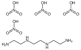 N'-[2-(2-aminoethylamino)ethyl]ethane-1,2-diamine,nitric acid结构式