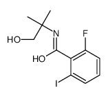 2-fluoro-N-(1-hydroxy-2-methylpropan-2-yl)-6-iodobenzamide结构式
