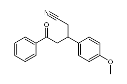 3-(4-methoxyphenyl)-5-oxo-5-phenylpentanenitrile Structure