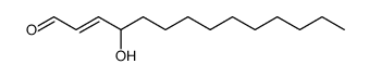 (E)-4-hydroxytetradec-2-enal Structure