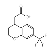 3,4-二氢-7-(三氟甲基)-2H-1-苄喃-4-乙酸结构式