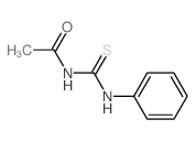 Acetamide,N-[(phenylamino)thioxomethyl]- structure