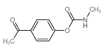 Ethanone,1-[4-[[(methylamino)carbonyl]oxy]phenyl]- Structure