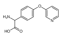 2-Amino-2-[4-(3-pyridyloxy)phenyl]acetic Acid Structure