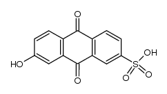 7-hydroxy-9,10-dioxo-9,10-dihydro-anthracene-2-sulfonic acid Structure