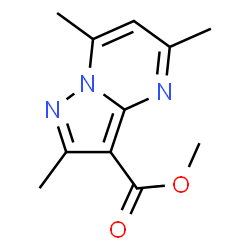 Methyl 2,5,7-trimethylpyrazolo[1,5-a]pyrimidine-3-carboxylate结构式