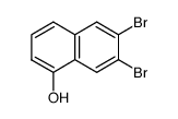 6,7-dibromonaphthalen-1-ol结构式