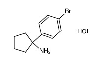 1-(4-bromophenyl)cyclopentylamine hydrochloride结构式