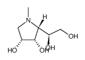 (2R,3S,4R)-2-((S)-1,2-Dihydroxy-ethyl)-1-methyl-pyrrolidine-3,4-diol Structure