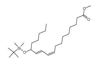 (9Z,11E)-methyl 13-((tert-butyldimethylsilyl)oxy)octadeca-9,11-dienoate结构式