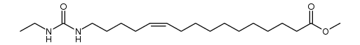 methyl (11Z)-16-(3-ethylureido)hexadec-11-enoate Structure