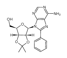 8-phenyl-2',3'-O-isopropylideneadenosine Structure