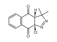 3a,4,9,9a-tertahydro-9a-chloro-3,3-dimethyl-4,9-dioxo-3H-benz[f]indazole Structure