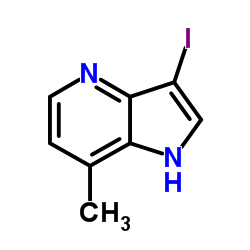 3-Iodo-7-methyl-1H-pyrrolo[3,2-b]pyridine Structure