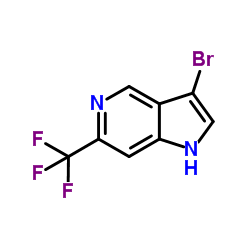 3-Bromo-6-(trifluoromethyl)-5-azaindole结构式