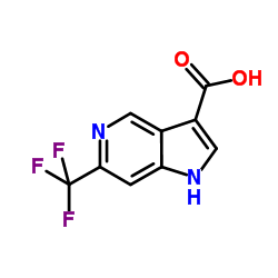 6-(Trifluoromethyl)-5-azaindole-3-carboxylic acid Structure